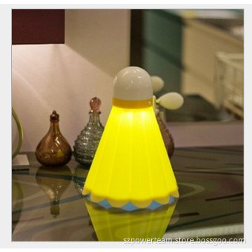 badminton bedside rechargeable cordless led kids night light 2014 new
